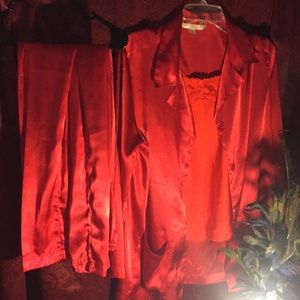 Victoria’s Secret satin pajamas with tank top